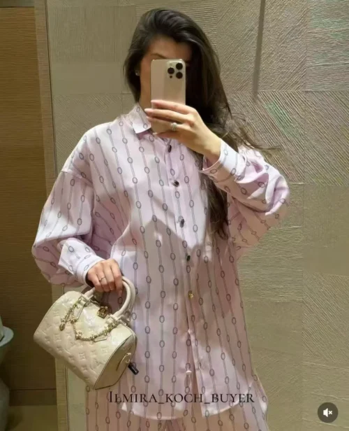 Louis Vuitton Printed Striped Two-Piece Set