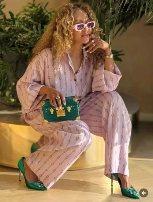 Louis Vuitton Printed Striped Two-Piece Set
