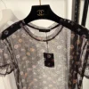 Louis Vuitton Mesh Sheer Printed T-Shirt