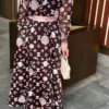 Louis Vuitton Monogram Printed High-Waist Two-Piece Set