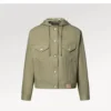 Louis Vuitton Denim Hooded Logo Jacket