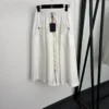 Louis Vuitton Jacquard Monogram Zip-Up Skirt