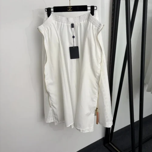 Louis Vuitton Jacquard Monogram Zip-Up Skirt
