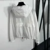 Prada Hooded Logo Trench Jacket