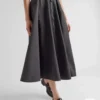 Prada Zip-Up Logo Skirt