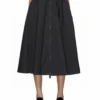 Prada Zip-Up Logo Skirt