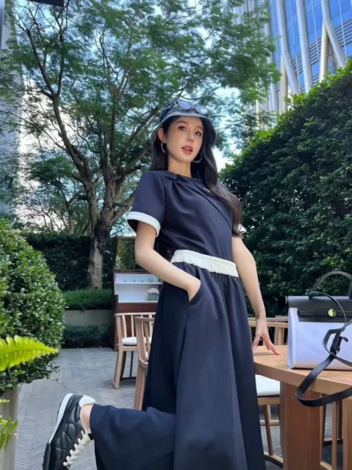 Prada Logo T-Shirt and Skirt Set