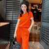 Prada Drawstring Logo T-Shirt and Pants Set