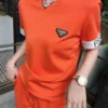 Prada Drawstring Logo T-Shirt and Pants Set