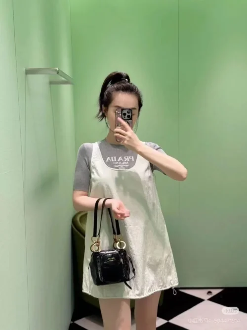 Prada Sleeveless Drawstring Dress