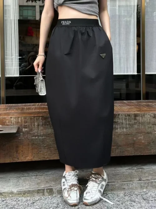 Prada Logo Skirt