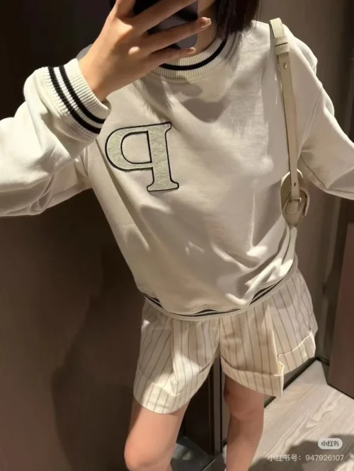 Prada Embroidered Sweatshirt