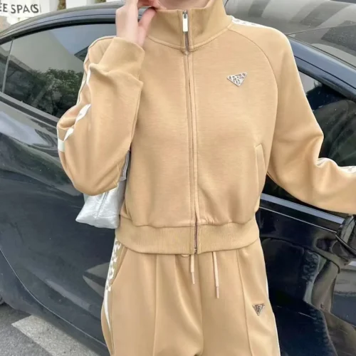 Prada Zip-Up Jacket and Pants Set