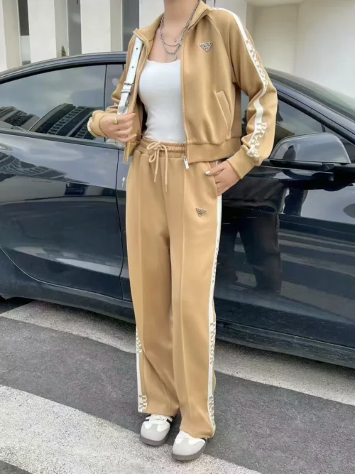 Prada Zip-Up Jacket and Pants Set