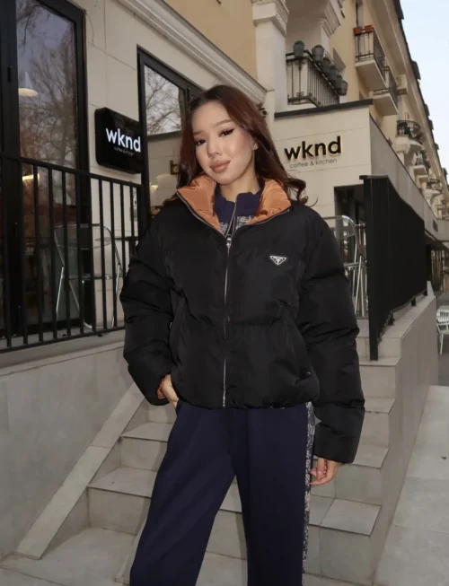 Prada Cropped Logo Jacket