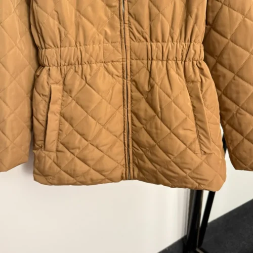 Prada Embroidered Plaid Collared Jacket