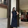 Prada Collared High-Waist Two-Piece Set