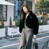 Prada Cropped Logo Down Jacket