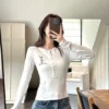 YSL Printed Rhinestone Slim-Fit T-Shirt