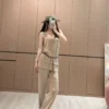 YSL Wide-Leg Logo Two-Piece Set