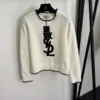 YSL Embroidered Knit Sweater