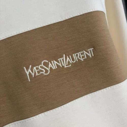 YSL Embroidered Colorblock Jacket and Pants Set