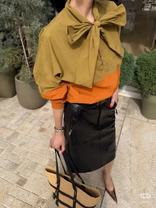 YSL Colorblock Trench Jacket