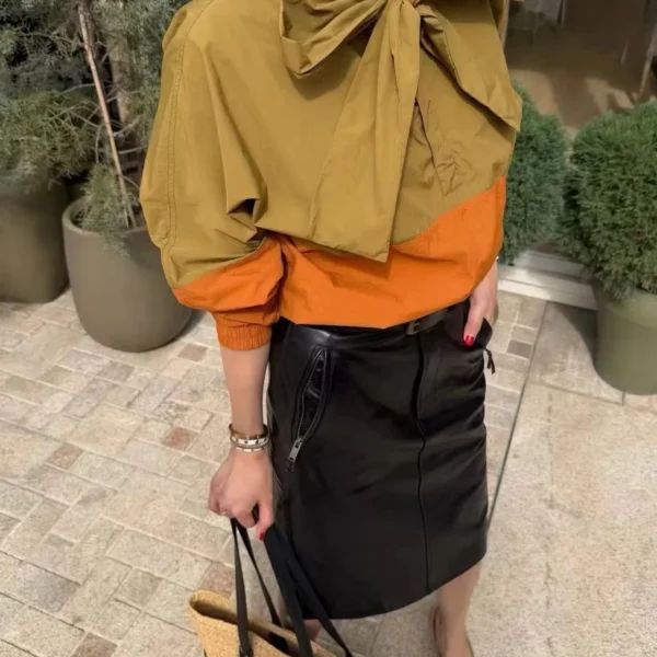 YSL Colorblock Trench Jacket
