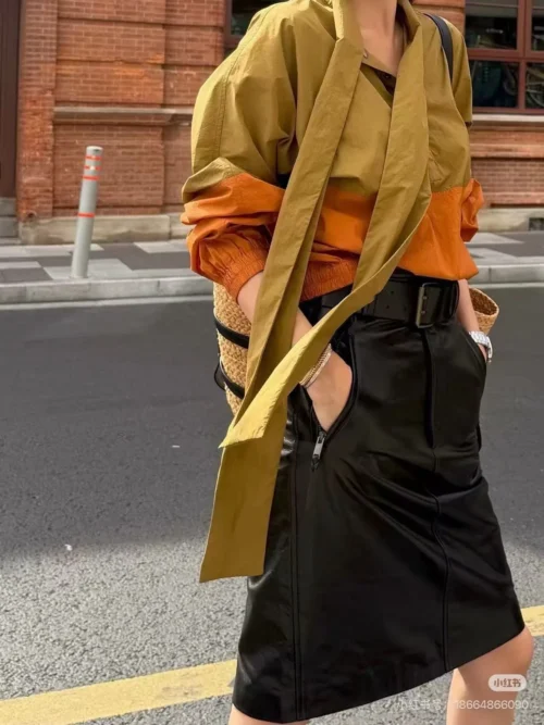 YSL Colorblock Trench Jacket