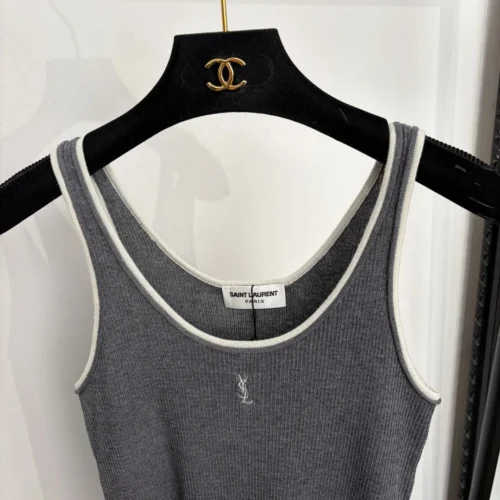 YSL Embroidered Camisole Top