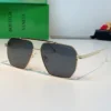 Bottega Veneta Aviator Metal Sunglasses