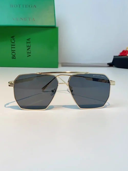 Bottega Veneta Aviator Metal Sunglasses