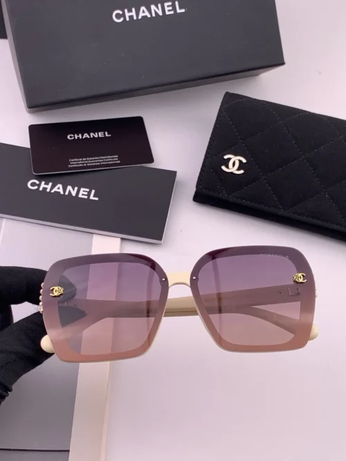 Chanel CH6994 Oversized Pearl-Detail Polarized Sunglasses