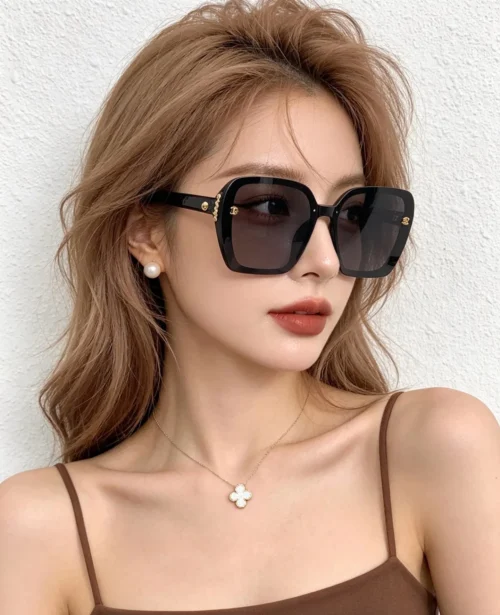 Chanel CH6994 Oversized Pearl-Detail Polarized Sunglasses
