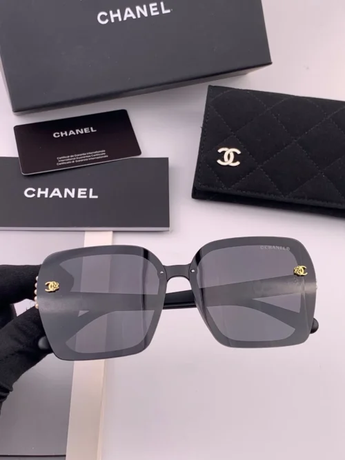 Chanel CH6994 Oversized Pearl-Detail Polarized Sunglasses