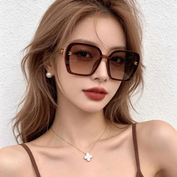 EWCHANEL0010-01 Chanel CH6994 Oversized Pearl-Detail Polarized Sunglasses
