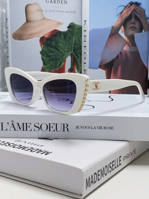 Chanel Square Pearl-Detail Eyewear