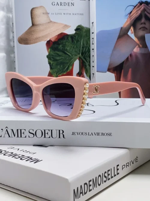 Chanel Square Pearl-Detail Eyewear