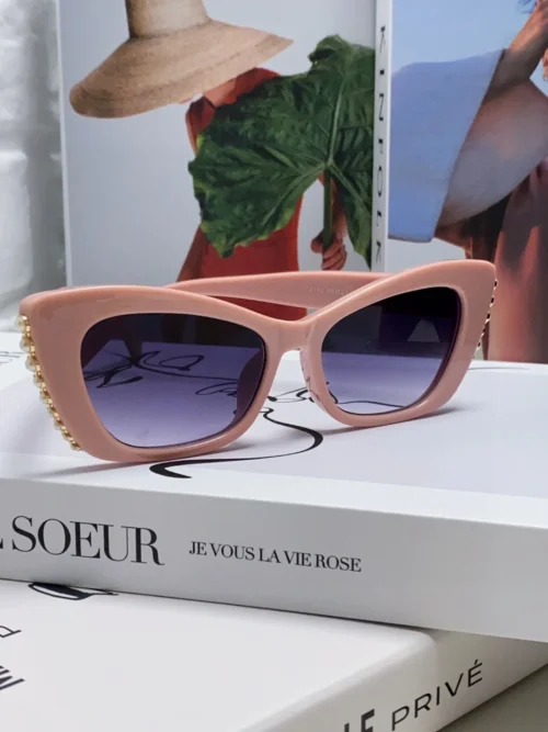 Chanel Square Pearl-Detail Eyewear
