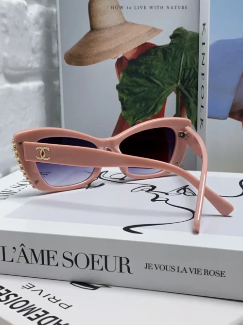 Chanel Square Pearl-Detail Eyewear