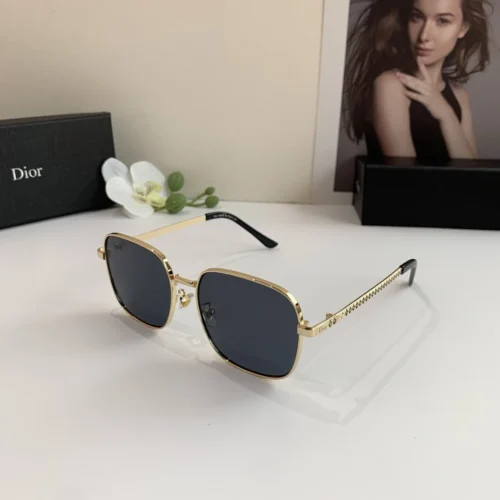 Dior Square Metal Polarized Sunglasses