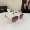 Dior Square Metal Polarized Sunglasses