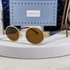 Gucci Oval Metal Sunglasses