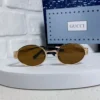 Gucci Oval Metal Sunglasses