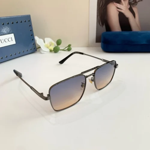 Gucci Square Metal Sunglasses