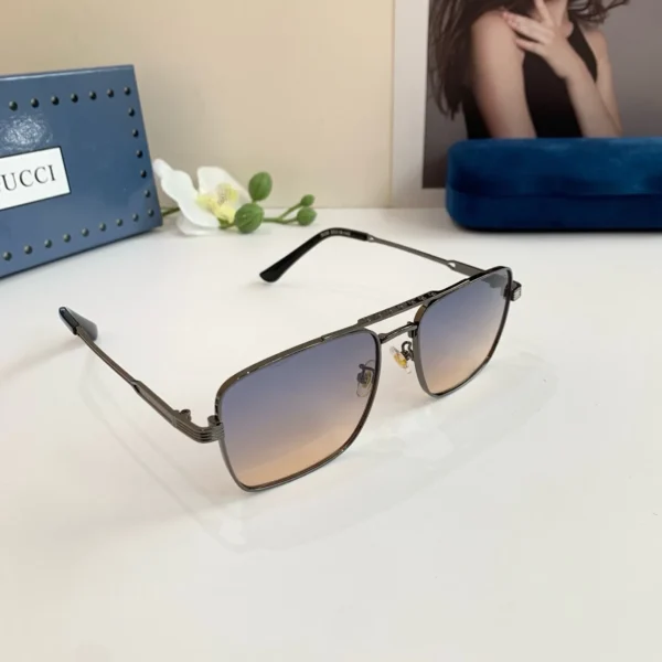 Gucci Square Metal Sunglasses