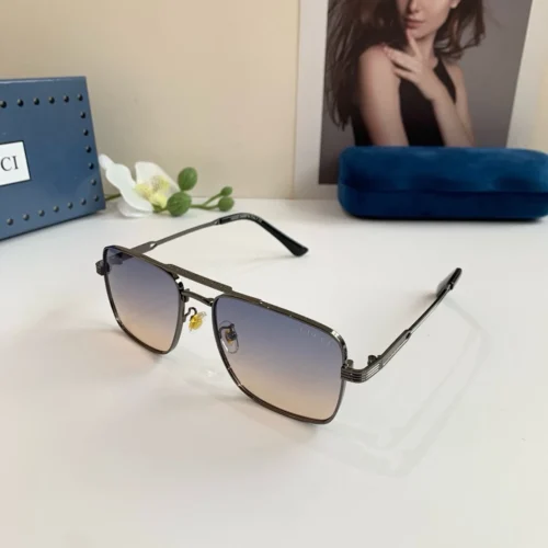 Gucci Square Metal Sunglasses