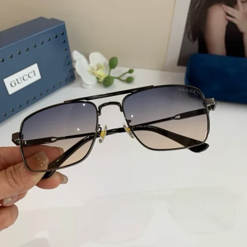 Gucci Square Metal Sunglasses