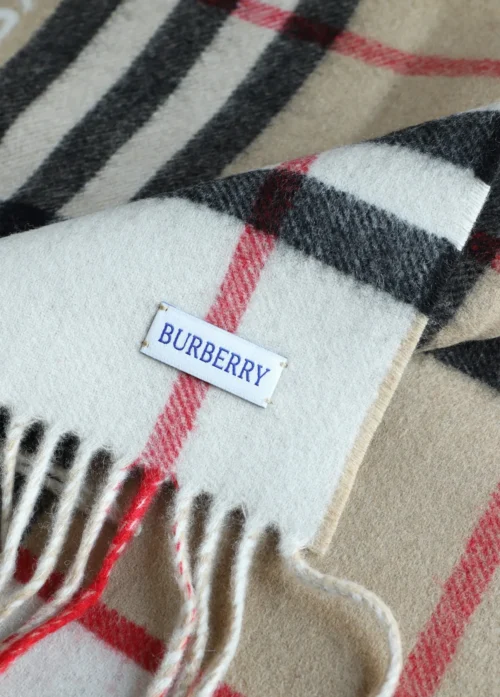 Burberry Cashmere Colorblock Jacquard Scarf