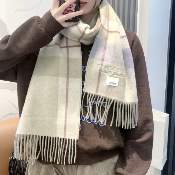 Burberry Cashmere Check Scarf